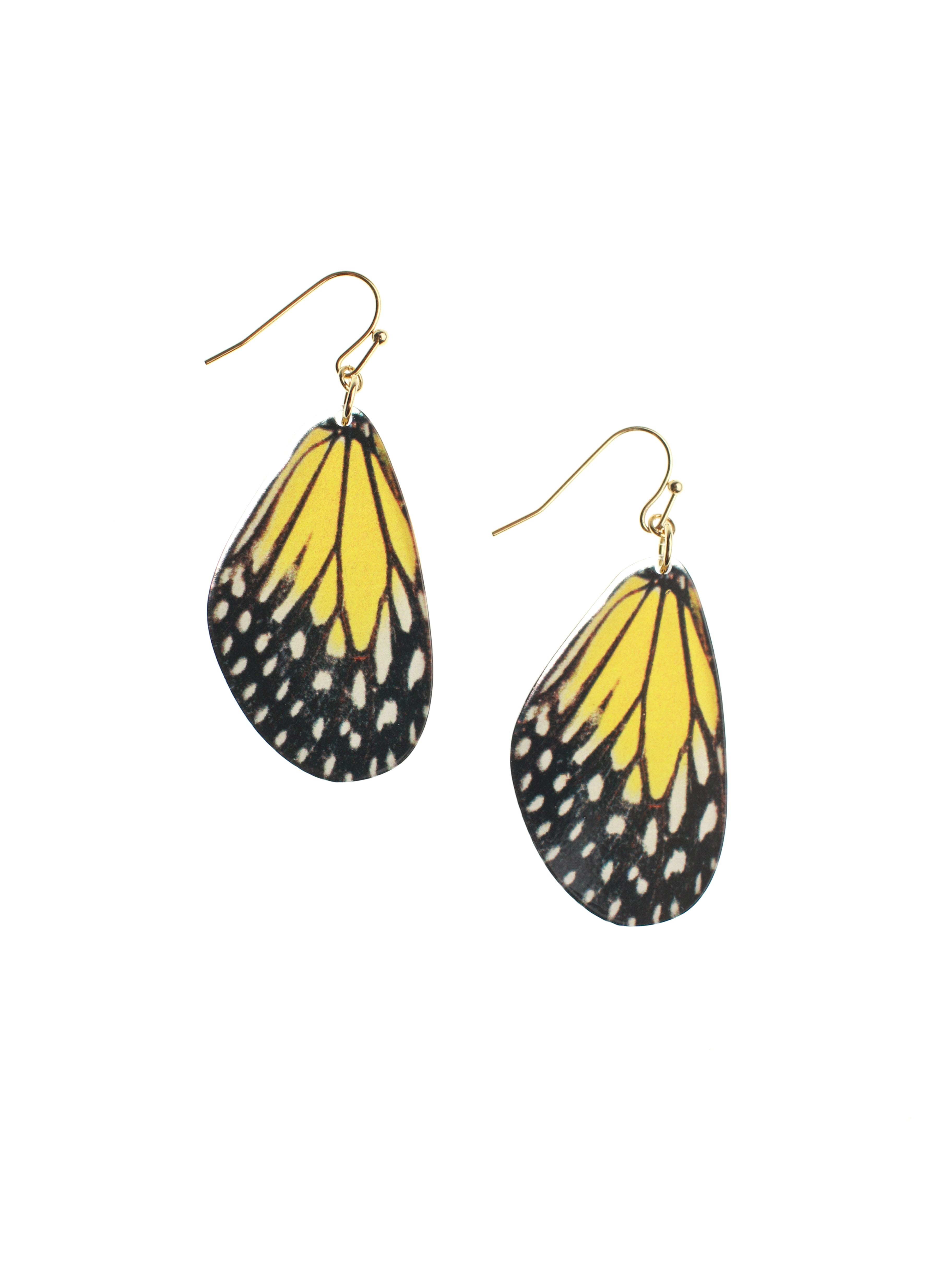Butterfly Wing Earrings (Yellow) | Stitch & Stone