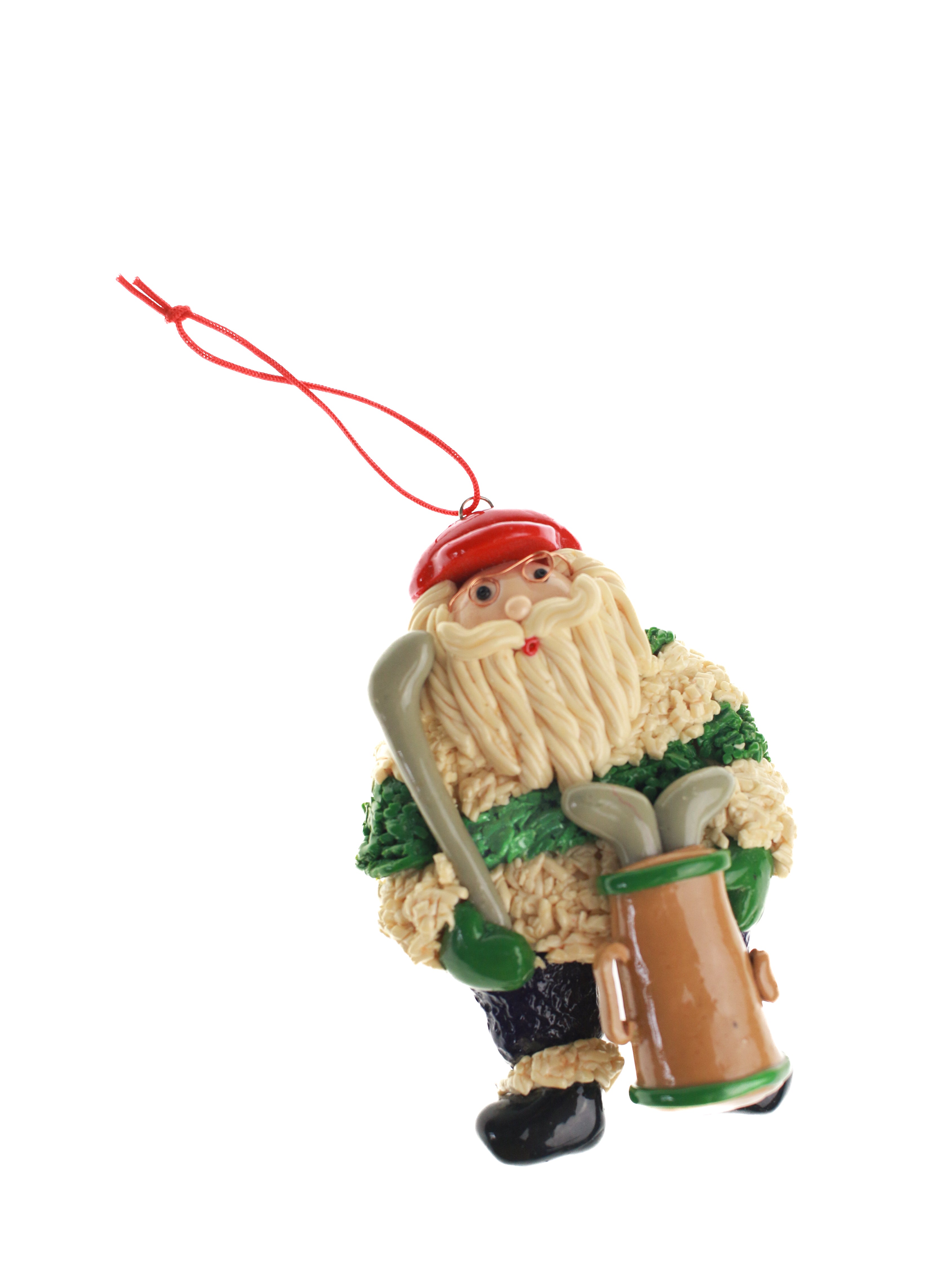 Golfing Santa Ornament | Whit's Vintage Picks