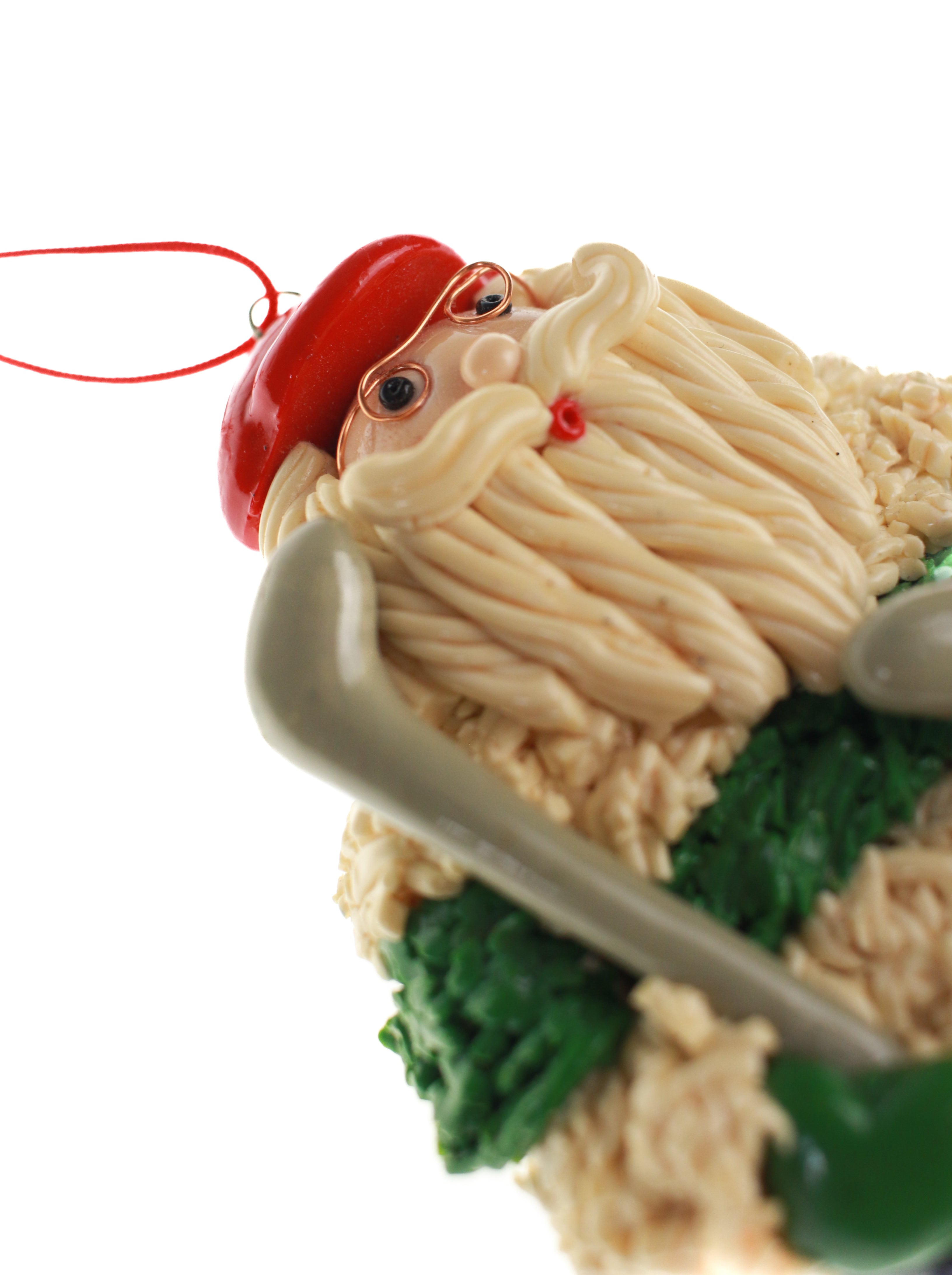 Golfing Santa Ornament | Whit's Vintage Picks