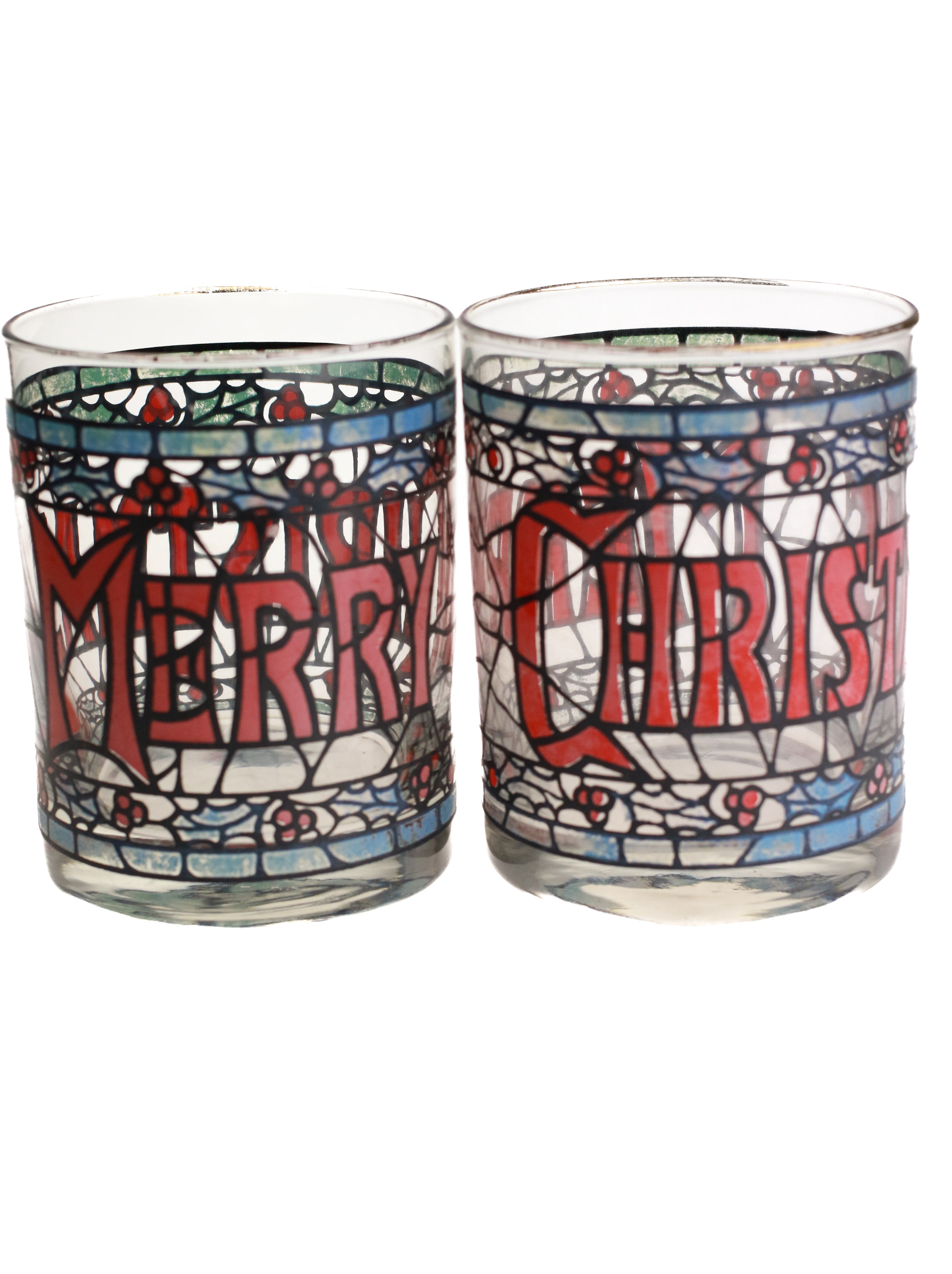 Stained Glass Whiskey Glasses (Set of 2)