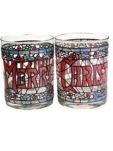 Stained Glass Whiskey Glasses (Set of 2)