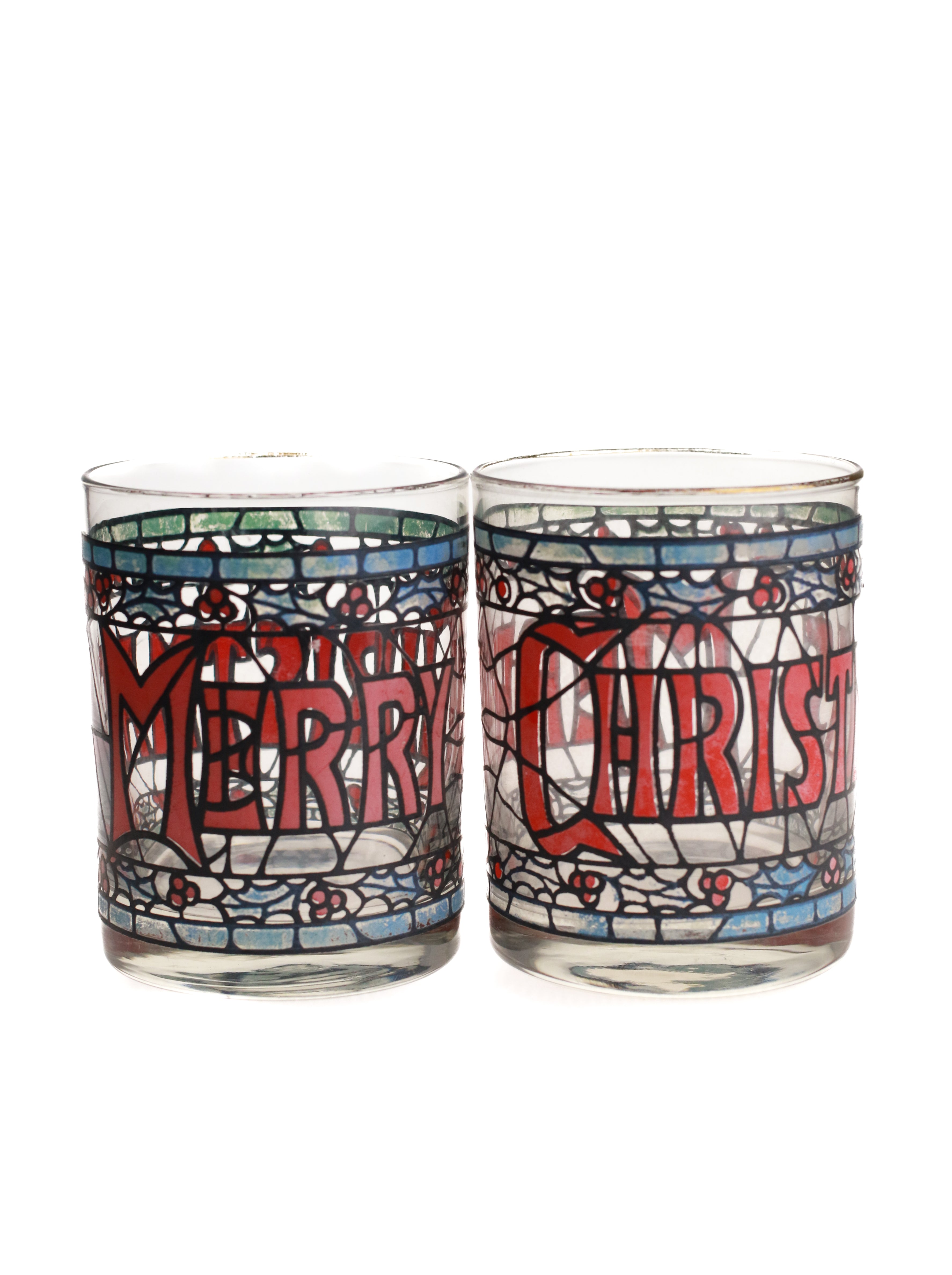 Stained Glass Whiskey Glasses (Set of 2)