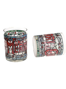 Stained Glass Whiskey Glasses (Set of 2)