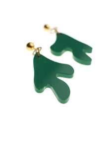 Green Mushroom Dangle Earrings | Emily's