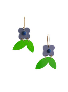 Purple Flower Dangle Earrings | Emily's