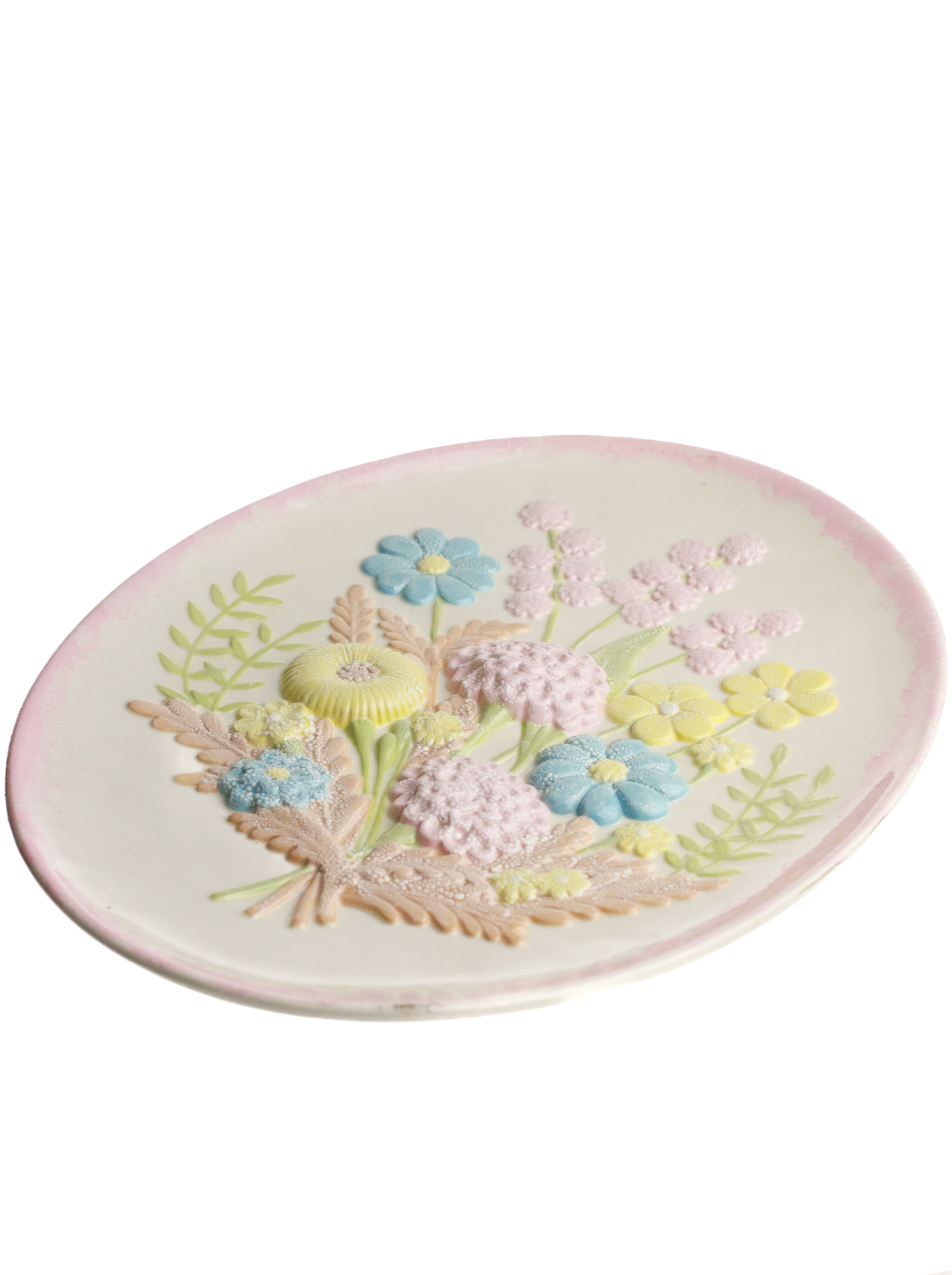 Riverbend 3D Floral Platter | Whit's Vintage Picks