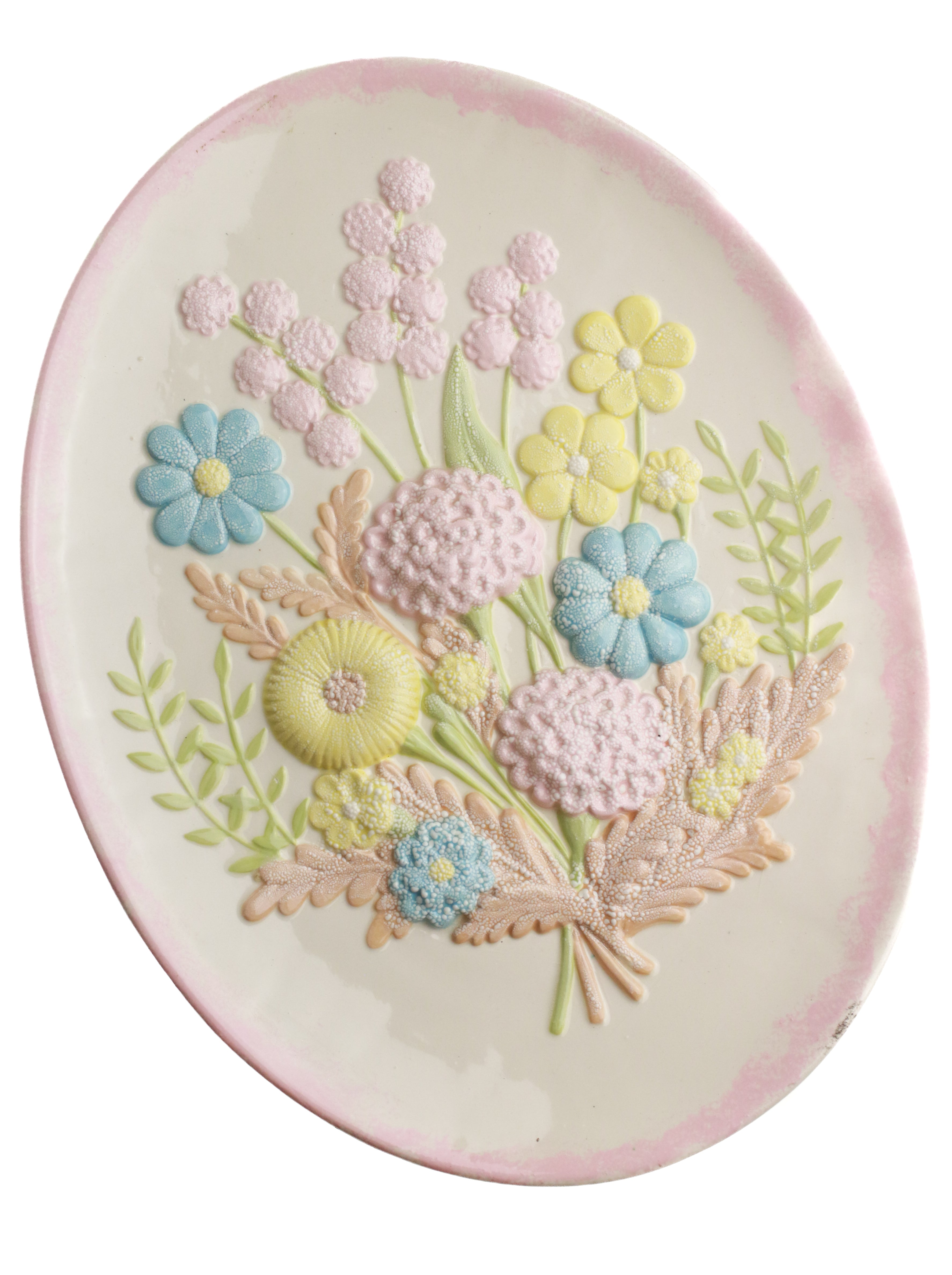 Riverbend 3D Floral Platter | Whit's Vintage Picks