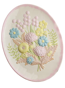 Riverbend 3D Floral Platter | Whit's Vintage Picks