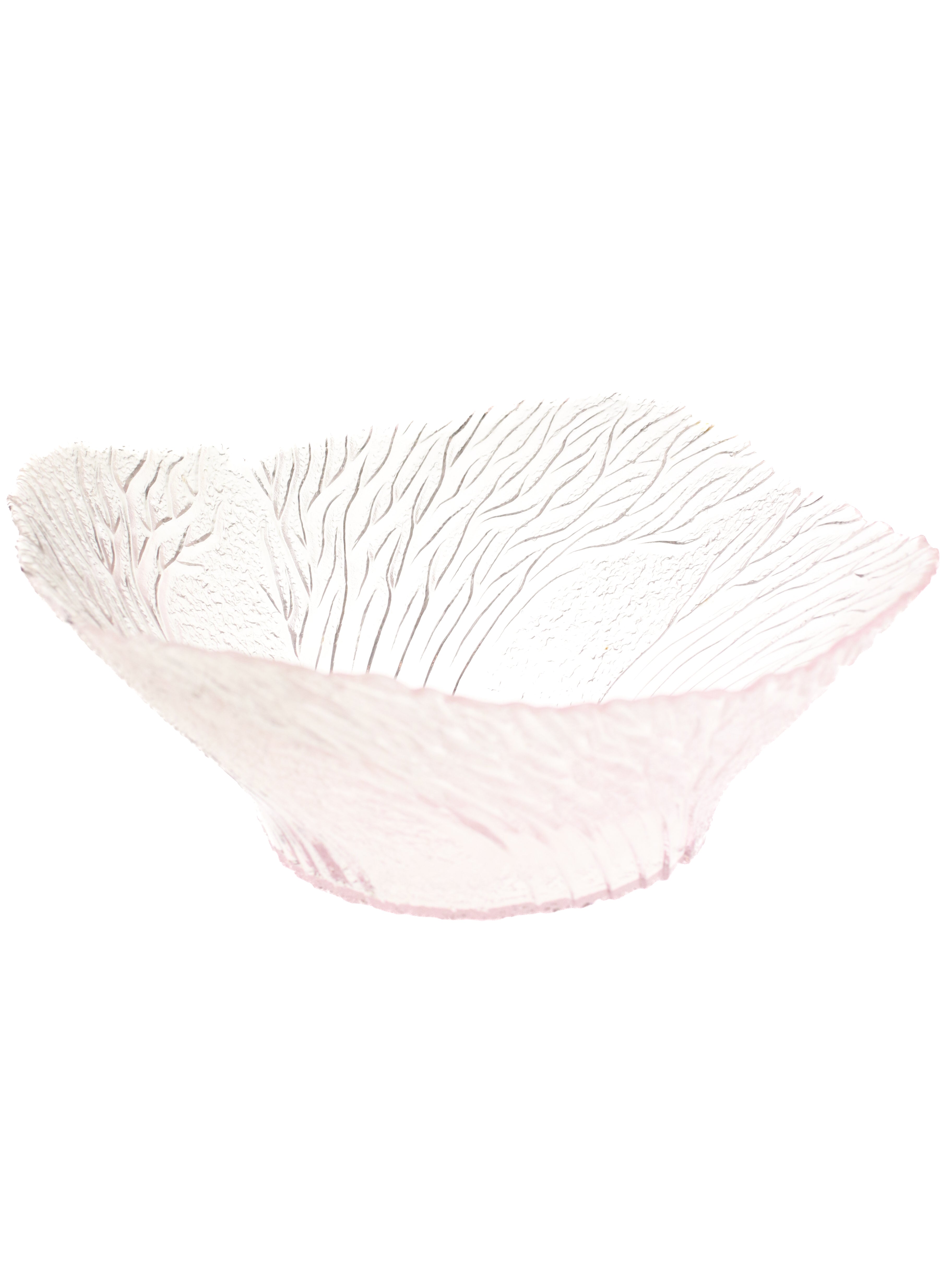 Pink Veined Serving Bowl + Salad Bowls (Set of 7) | Whit's Vintage Picks