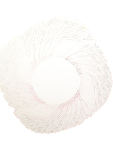 Pink Veined Serving Bowl + Salad Bowls (Set of 7) | Whit's Vintage Picks
