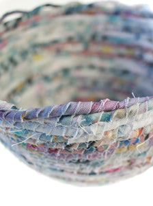 Rolled Fabric Basket | Large Scallop