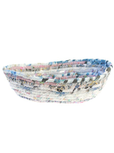 Rolled Fabric Basket | Medium Oval