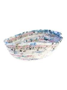 Rolled Fabric Basket | Medium Oval