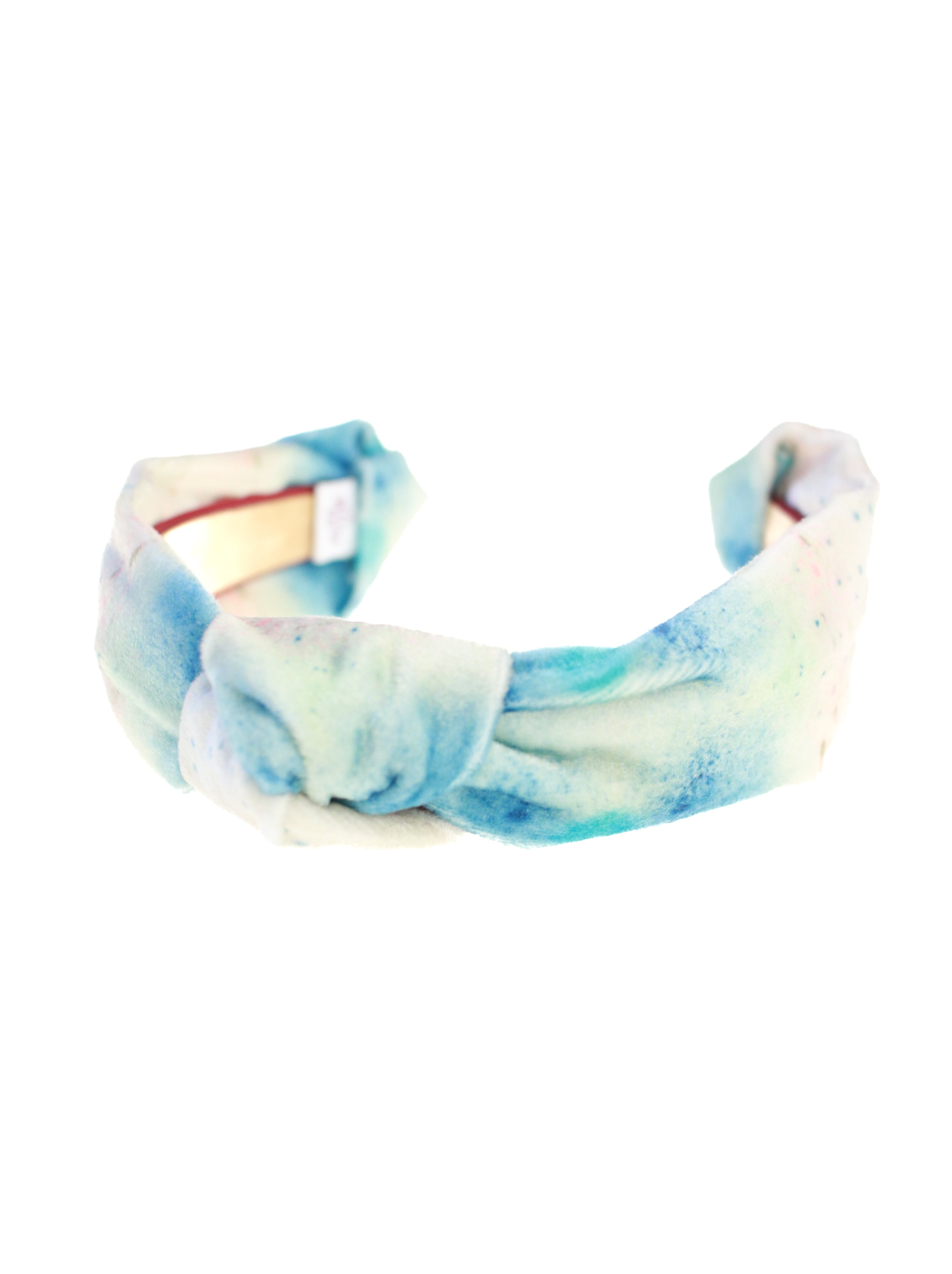 Velvet Knot Headband | Blue Burst