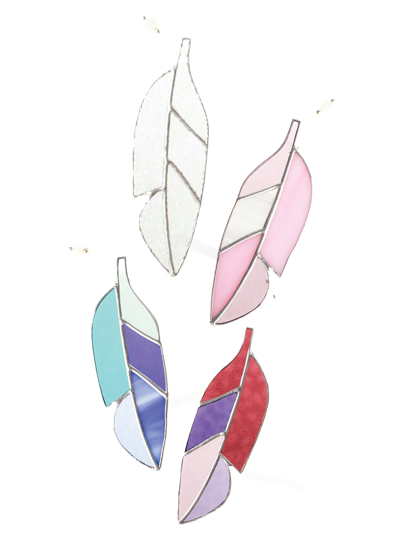 Nebukitty Stained Glass Feathers