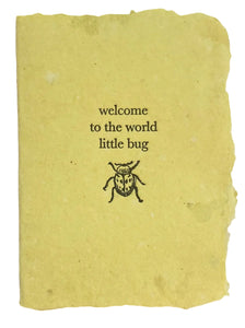 Welcome to the World Little Bug Card | Farmette