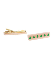 Christmas Tree Holiday Hair Clips (Blush)