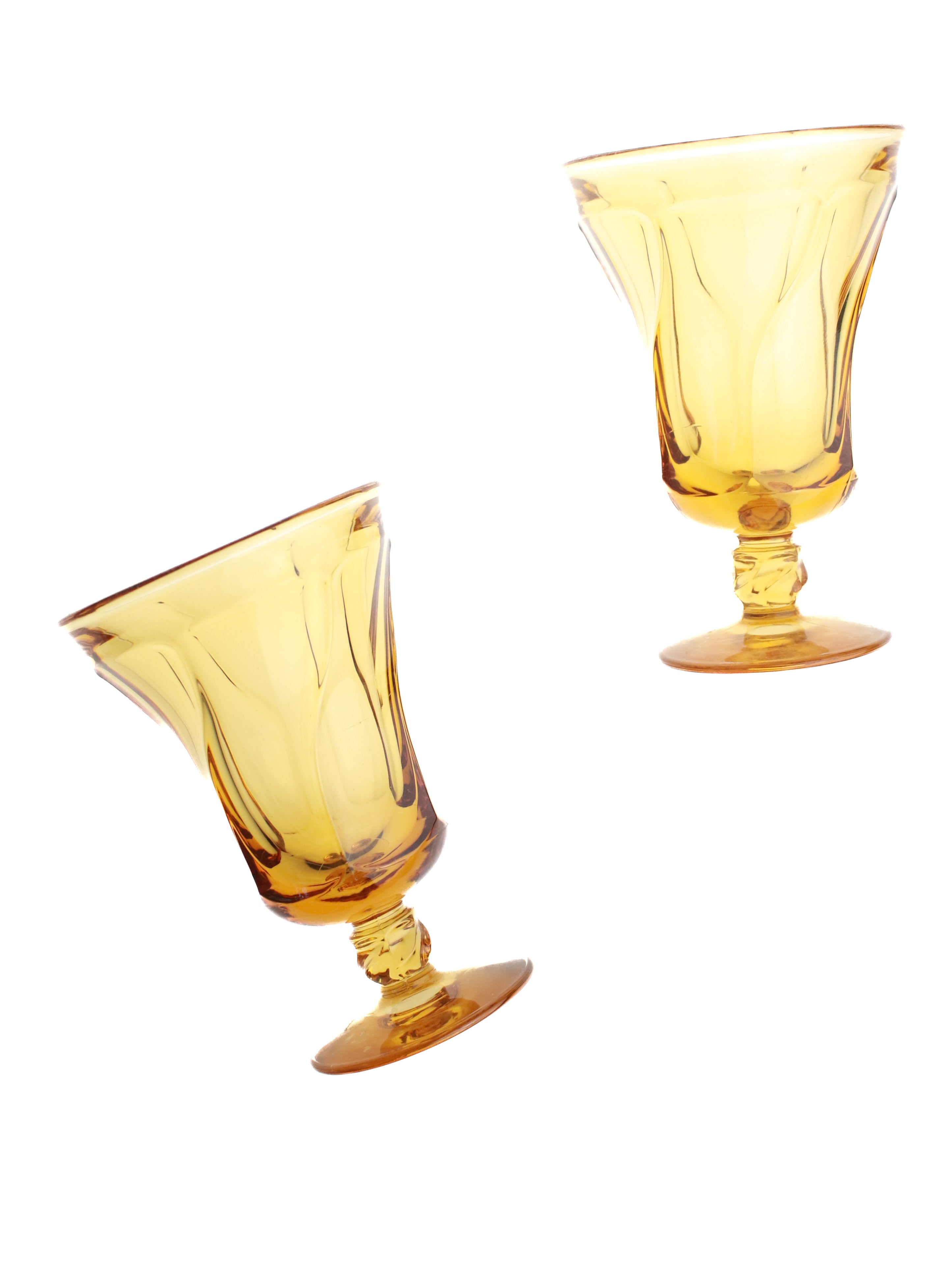 Amber Sundae Glasses (Set of 4)