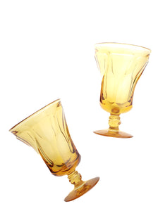 Amber Sundae Glasses (Set of 4)