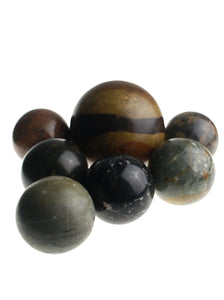 Solid Marble Decor Balls (Set of 7)