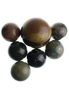 Solid Marble Decor Balls (Set of 7)