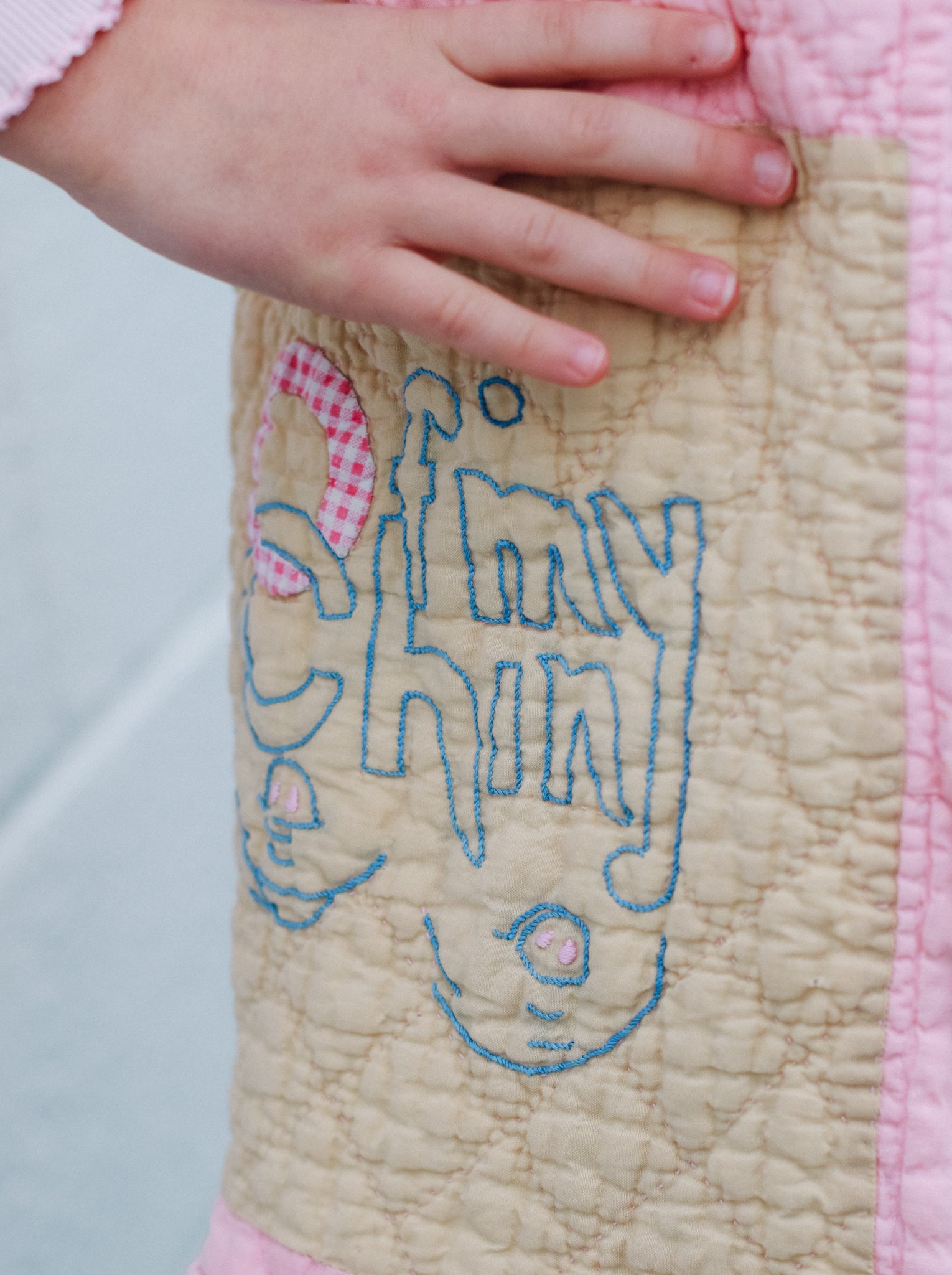 Kid's Pink Piggy Quilt Coat