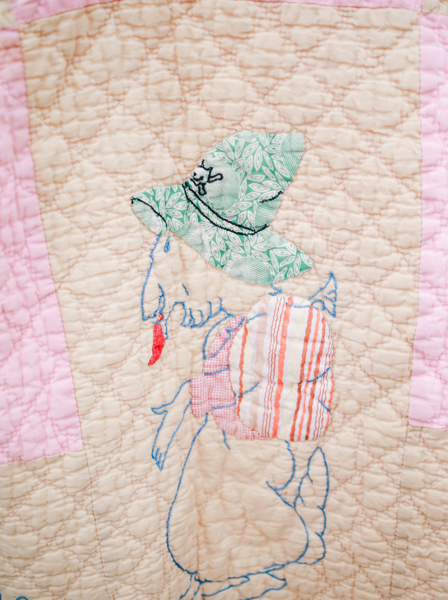 Kid's Pink Piggy Quilt Coat