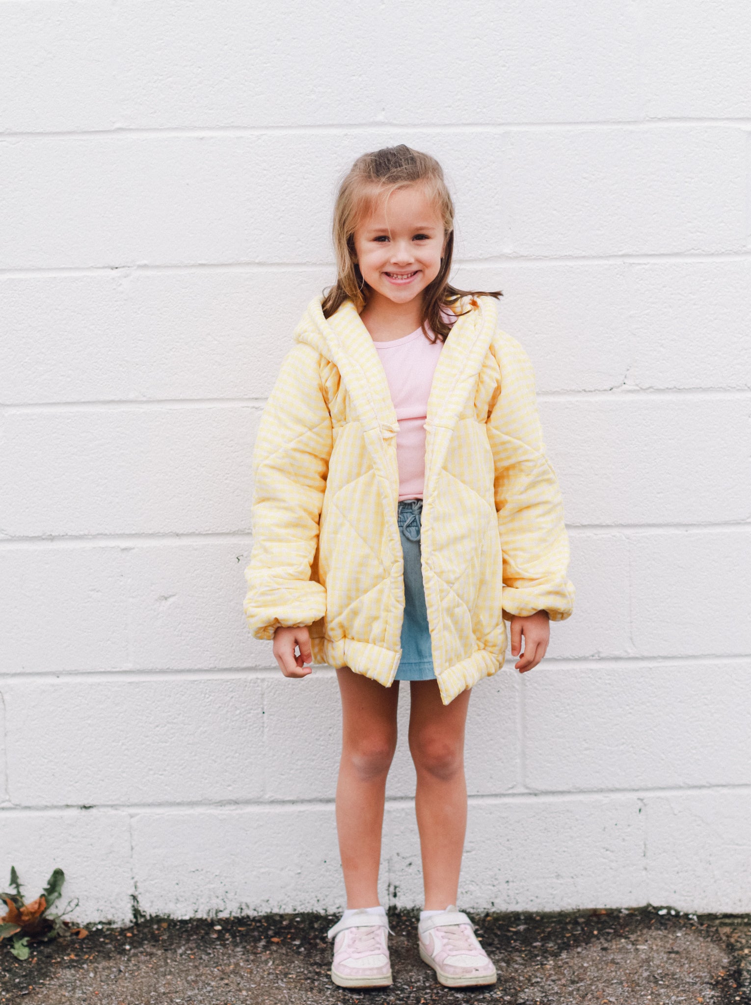 Kid's Sunshine & Daisies Quilted Coat