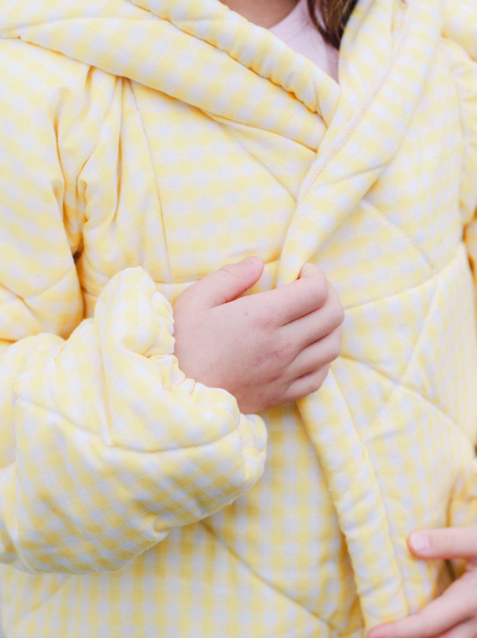Kid's Sunshine & Daisies Quilted Coat