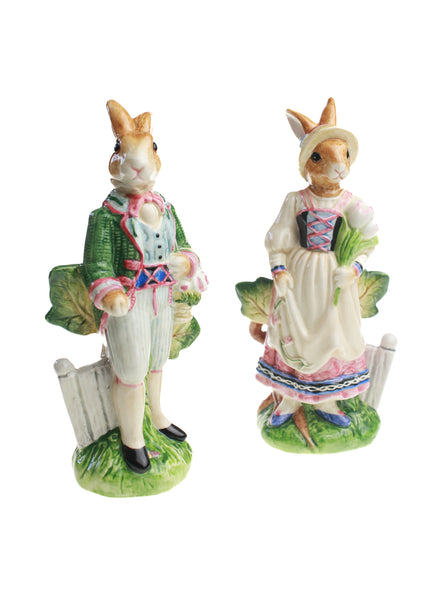 Fitz & Floyd Classics Old World Rabbit Salt & Pepper Shakers (Set