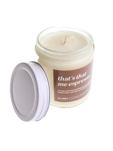 That's That Me Espresso Candle