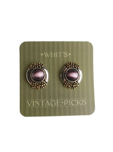 Purple Dewdrop Studs | Whit's Vintage Picks