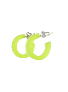 Lime Hoop Earrings | The Paper Dress