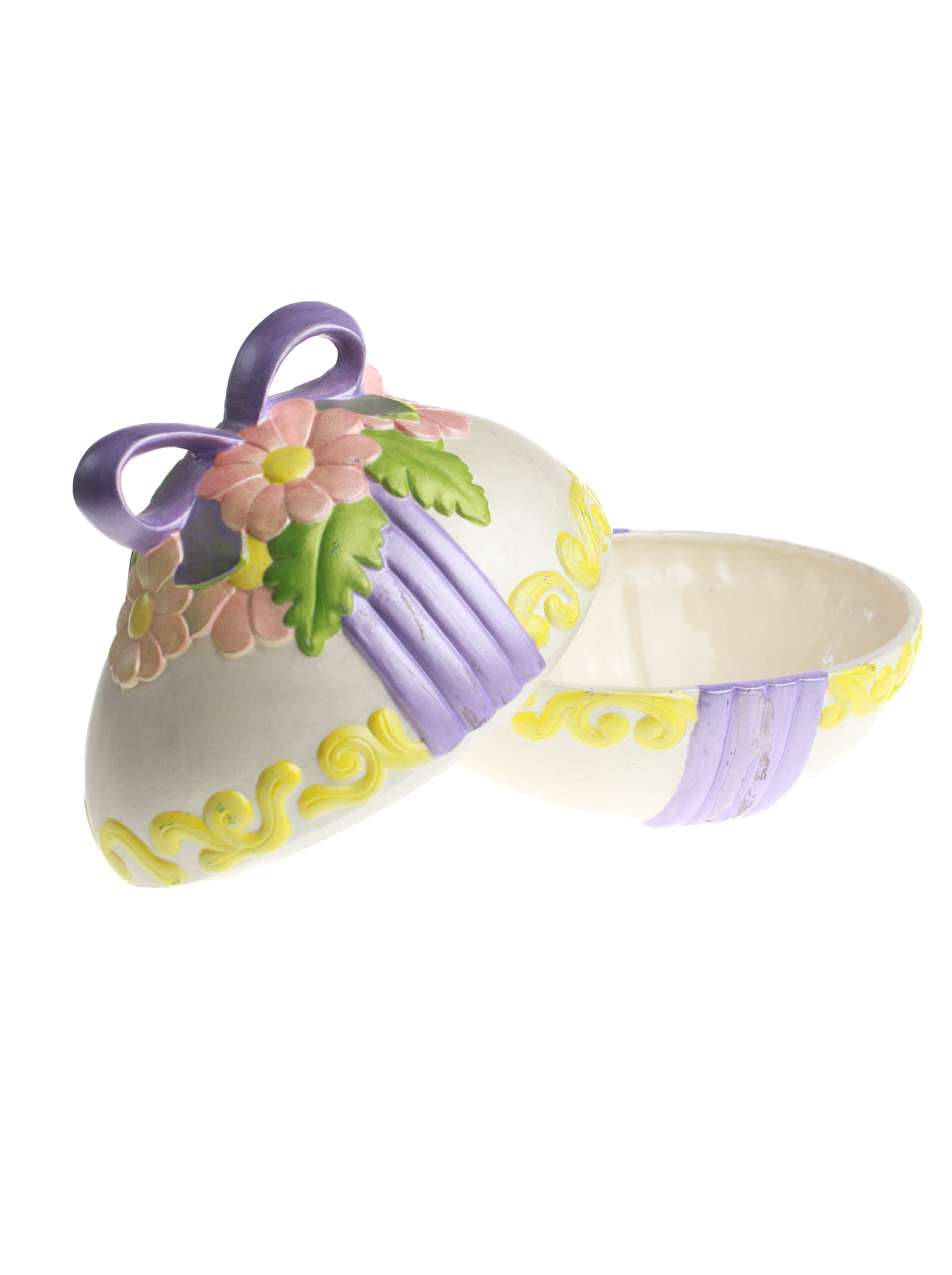 Lavender Egg Covered Candy Dish