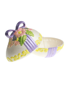 Lavender Egg Covered Candy Dish