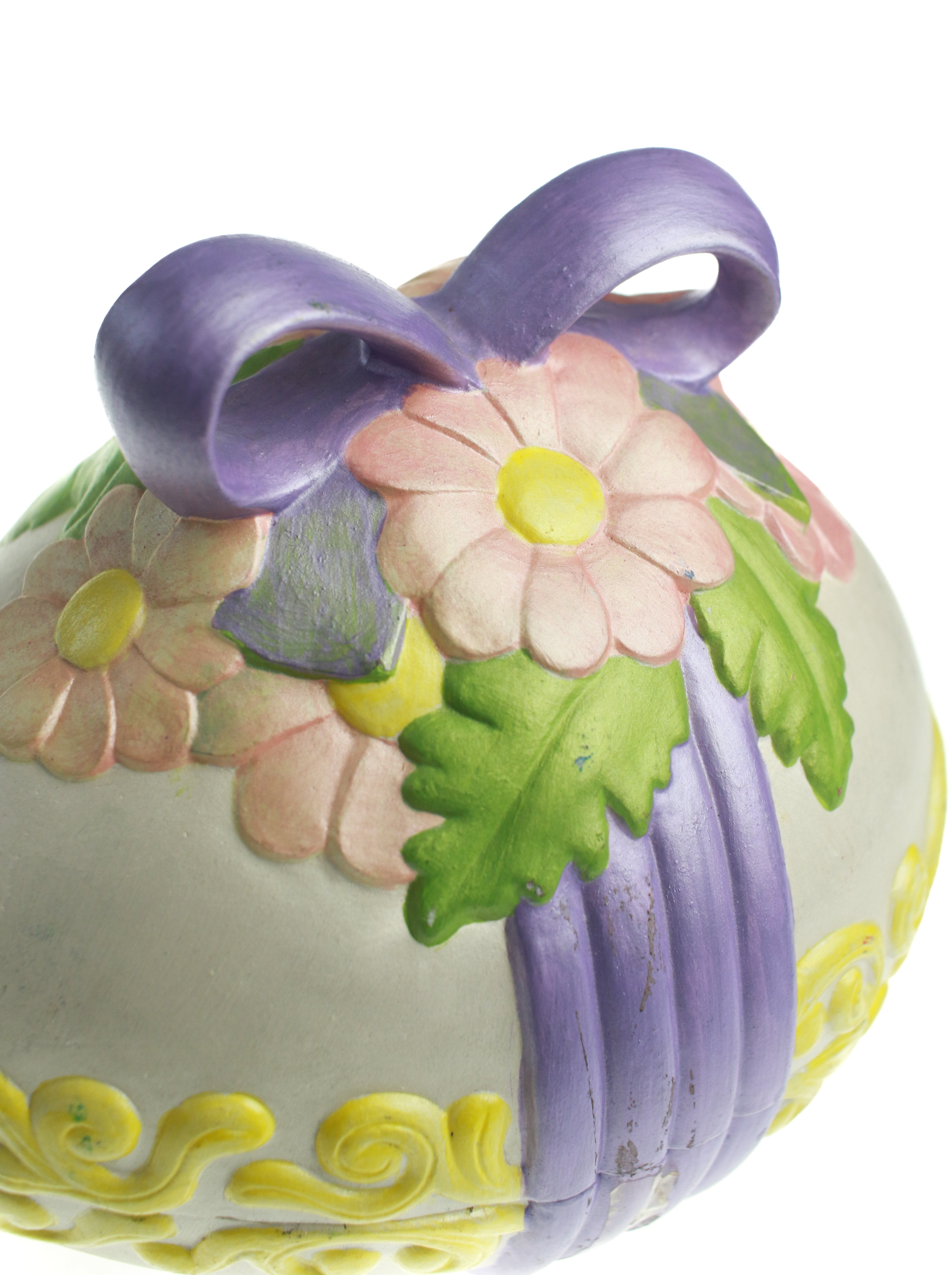 Lavender Egg Covered Candy Dish