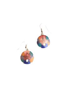 Rainbow Sand Dollar Earrings | Whit's Vintage Picks