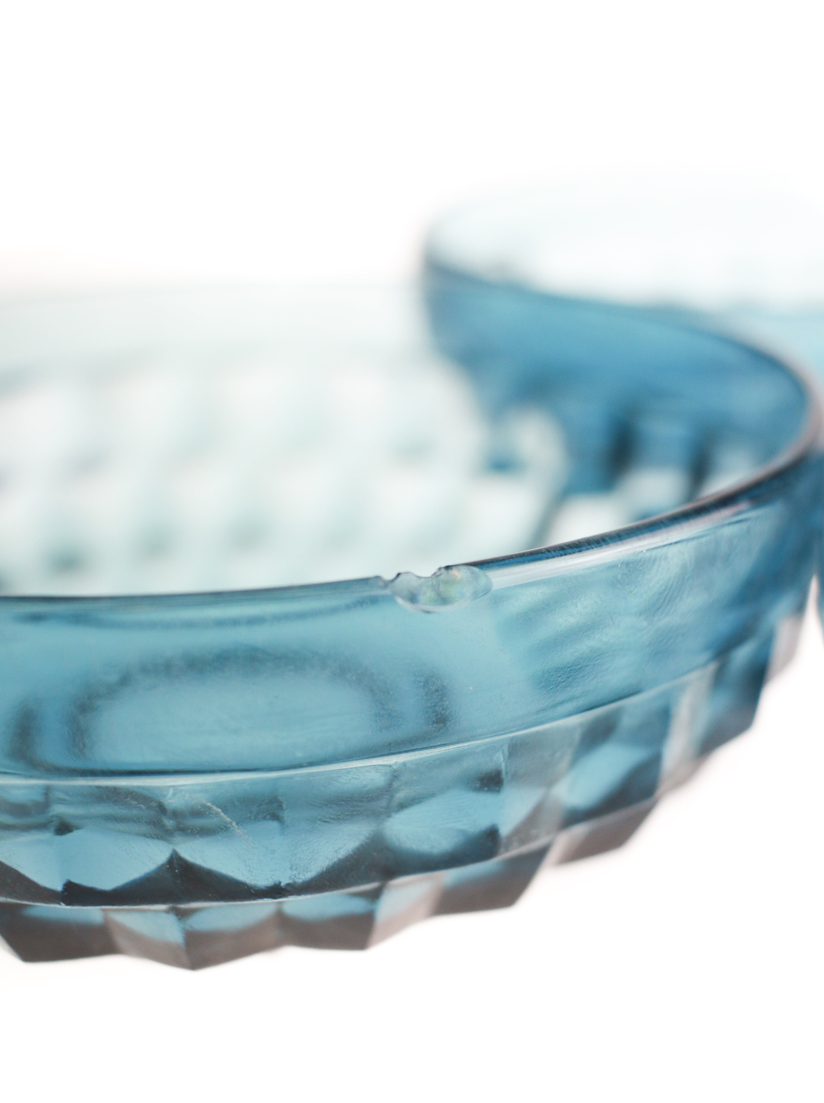 Ocean Blue Shallow Bowls (Set of 8)