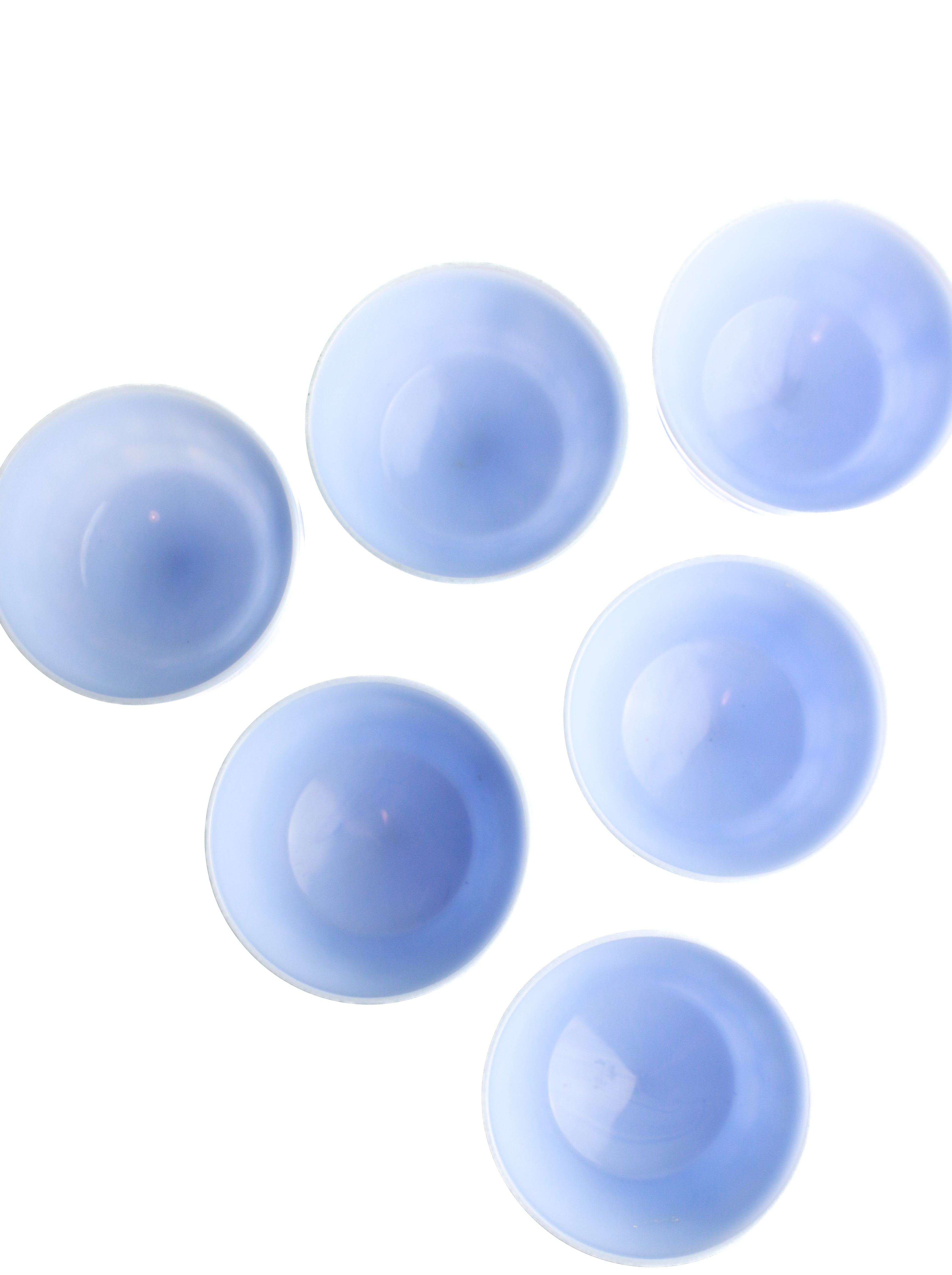 Milky Blue Sundae Cups (Set of 6)