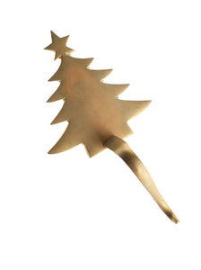 Brass Tree Stocking Hanger (Set of 2)