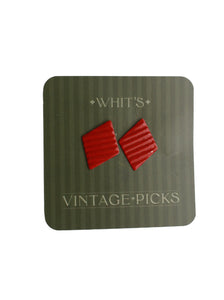 Red Metal Triangles | Whit's Vintage Picks