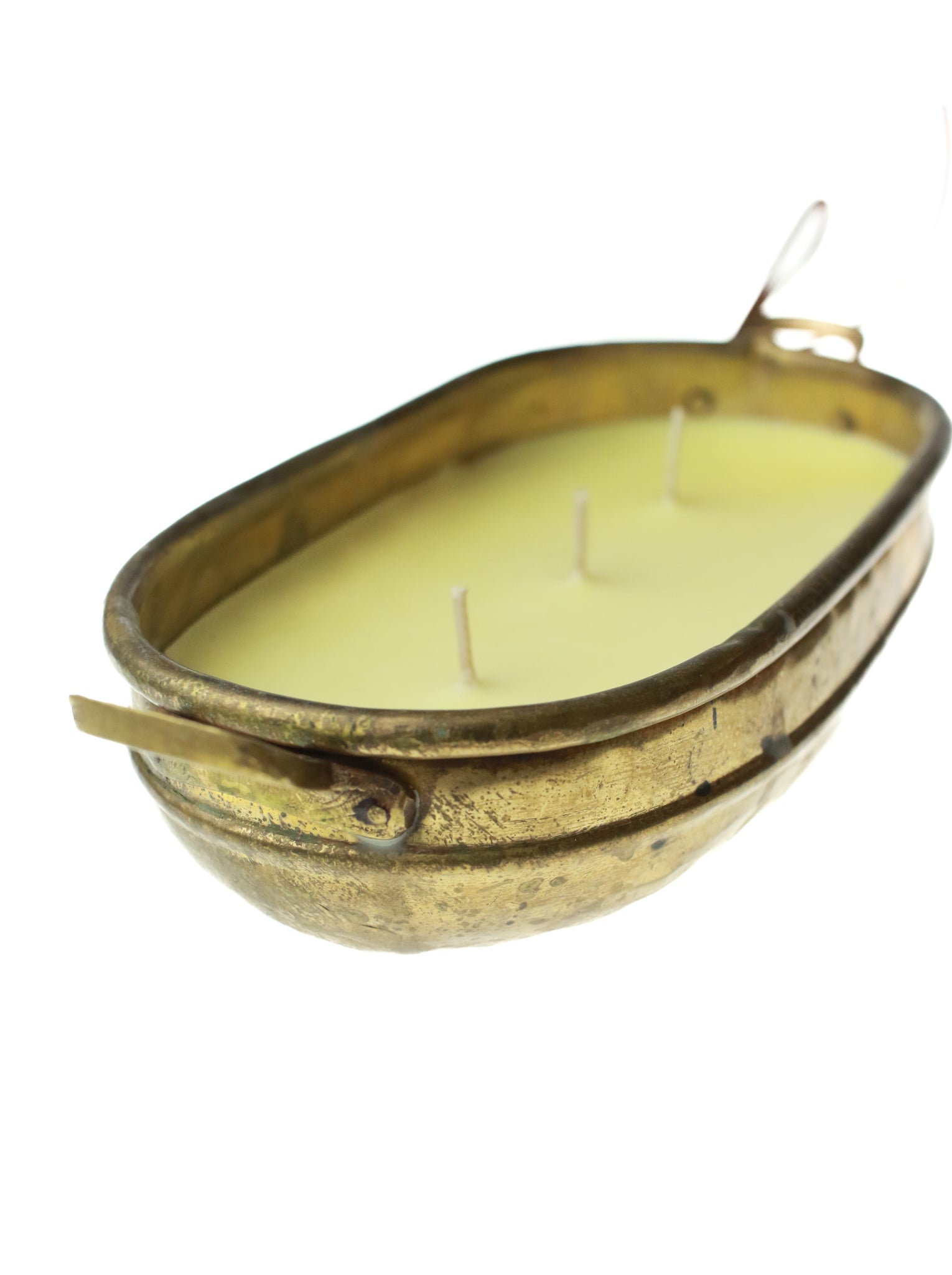 Brass Dish Candle
