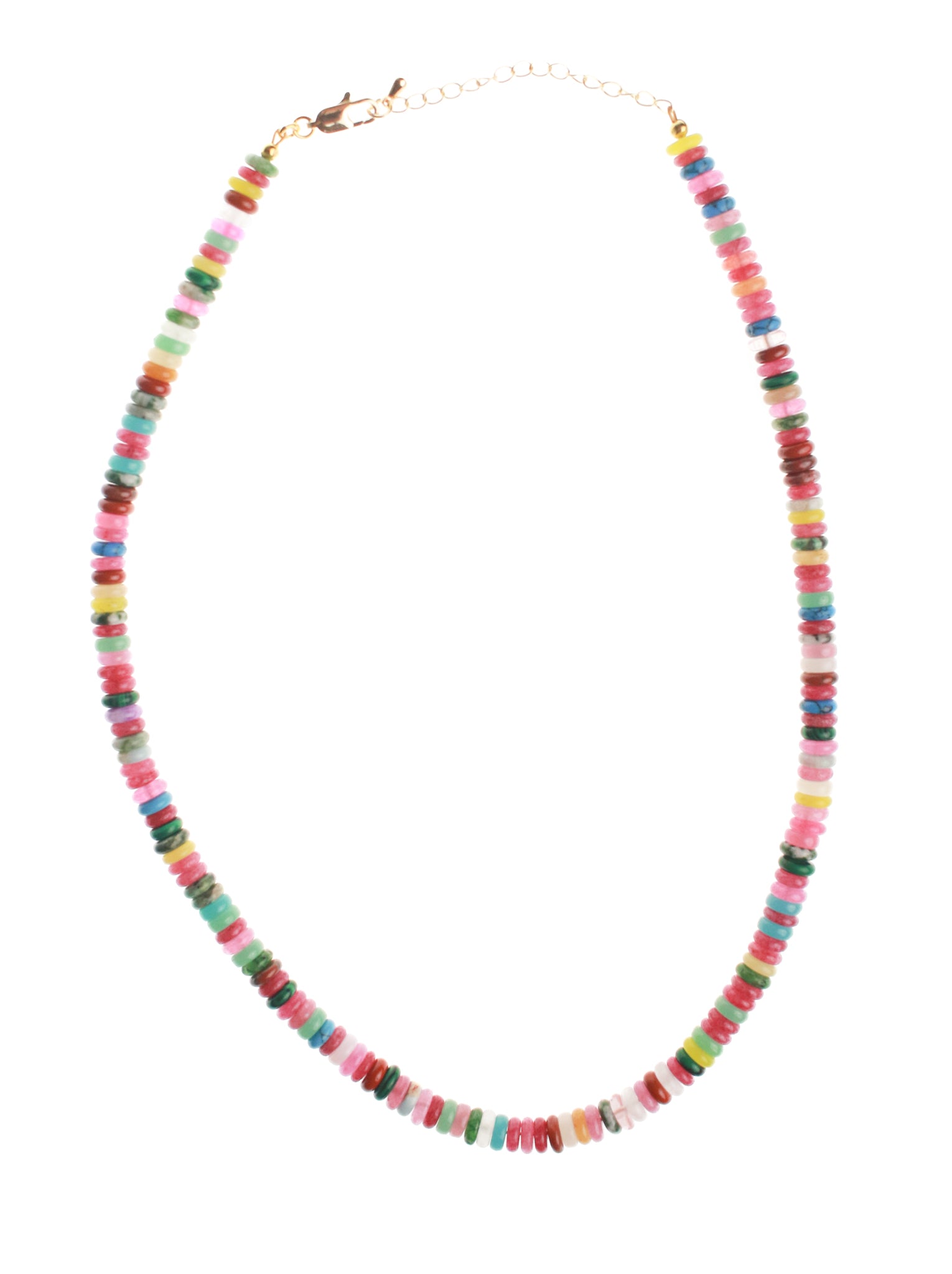 Candy Bead Gemstone Necklace