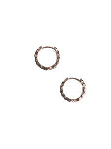 Adin Hammered Vermeil Hoops (Silver)