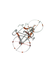 Twisted Wire Bike Brooch