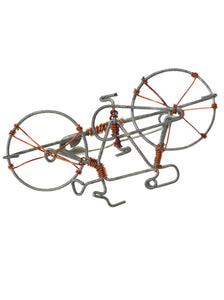 Twisted Wire Bike Brooch