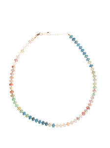 Down the Shore Chunky Candy Gemstone Necklace