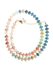 Down the Shore Chunky Candy Gemstone Necklace