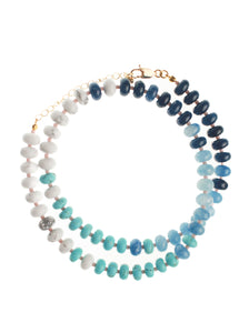 Down the Shore Chunky Candy Gemstone Necklace