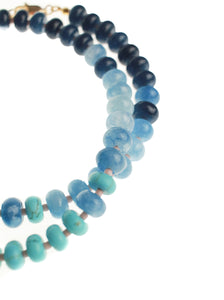 Down the Shore Chunky Candy Gemstone Necklace